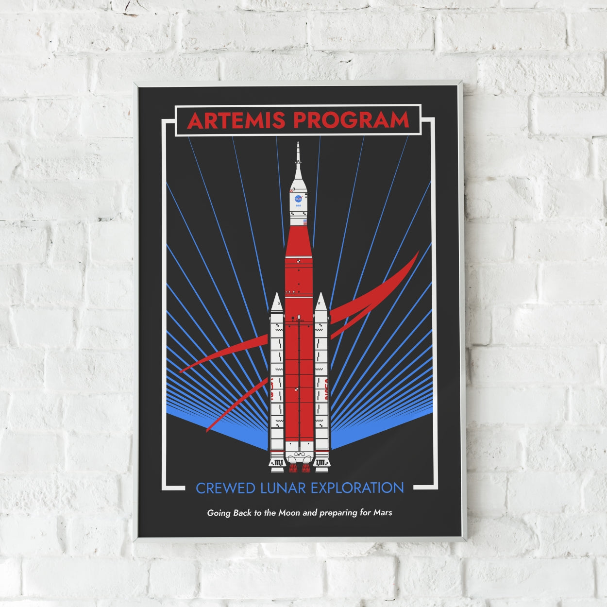 Artemis Program. Crewed Lunar Exploration (Pop) Poster