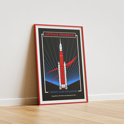 Artemis Program. Crewed Lunar Exploration (Pop) Poster