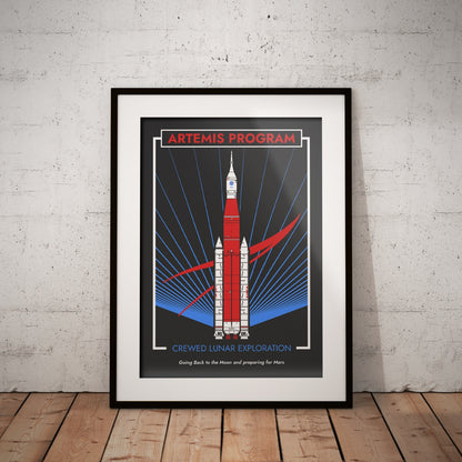Artemis Program. Crewed Lunar Exploration (Pop) Poster