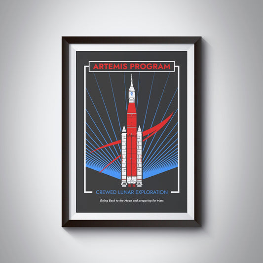 Artemis Program. Crewed Lunar Exploration (Pop) Poster