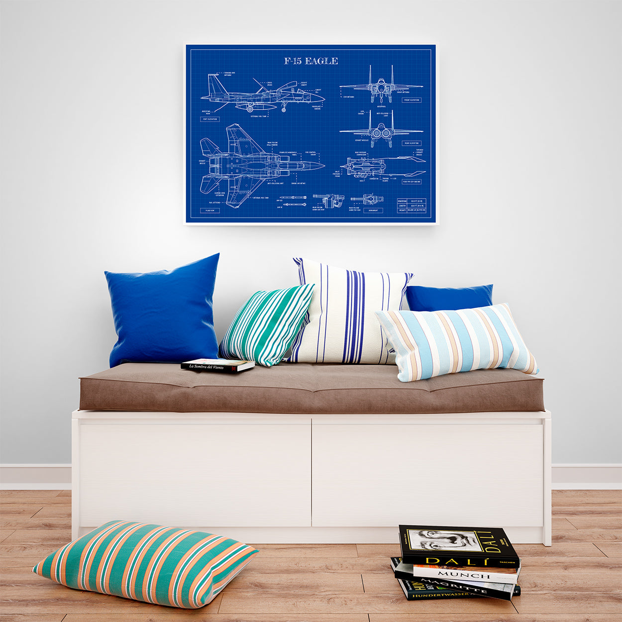 F-15 Blueprint Poster