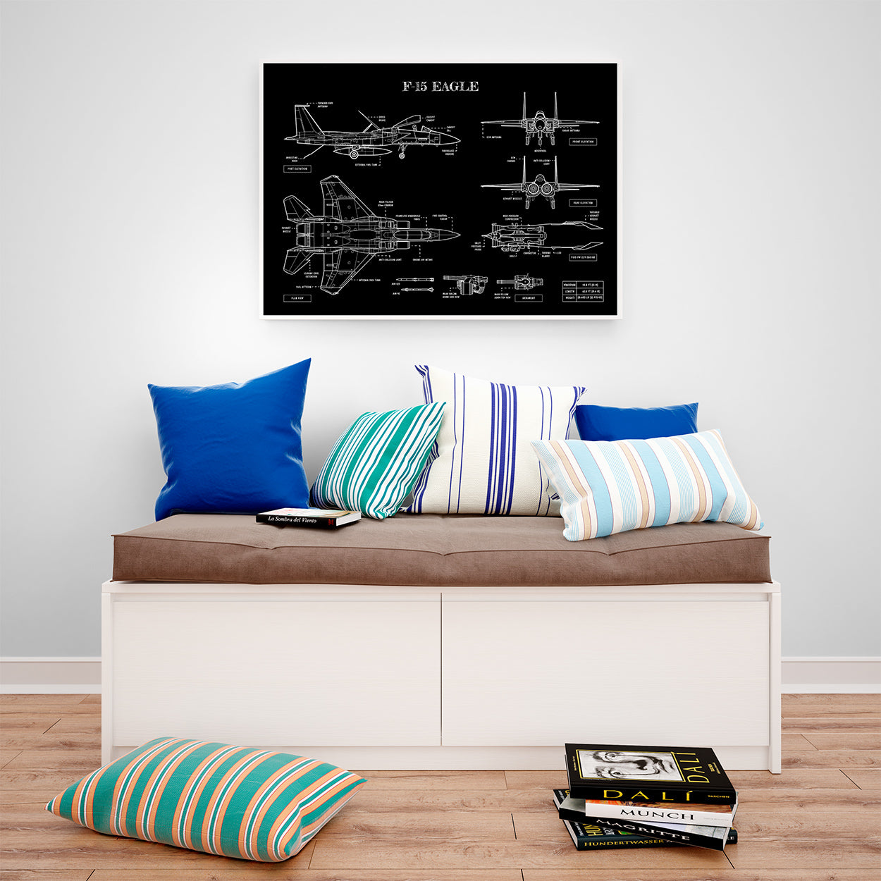 F-15 Blueprint Poster