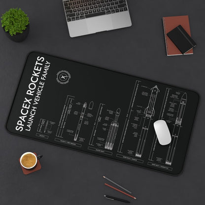 SpaceX Rockets Desk Mat