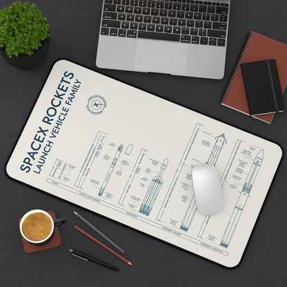 SpaceX Rockets Desk Mat