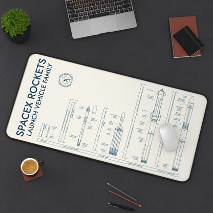 SpaceX Rockets Desk Mat