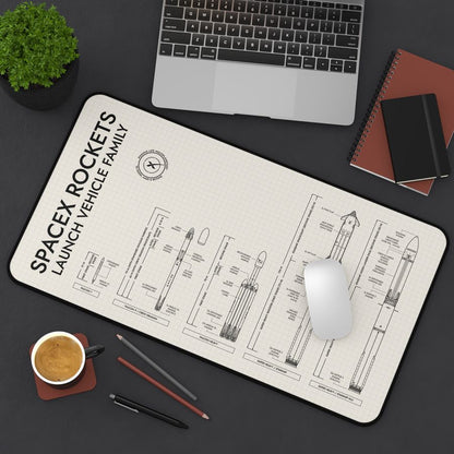 SpaceX Rockets Desk Mat