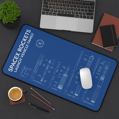 SpaceX Rockets Desk Mat