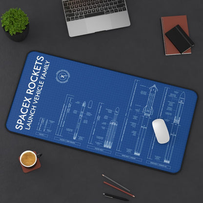 SpaceX Rockets Desk Mat