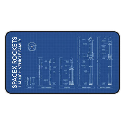 SpaceX Rockets Desk Mat