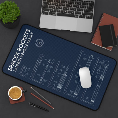 SpaceX Rockets Desk Mat