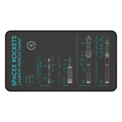 SpaceX Rockets Desk Mat
