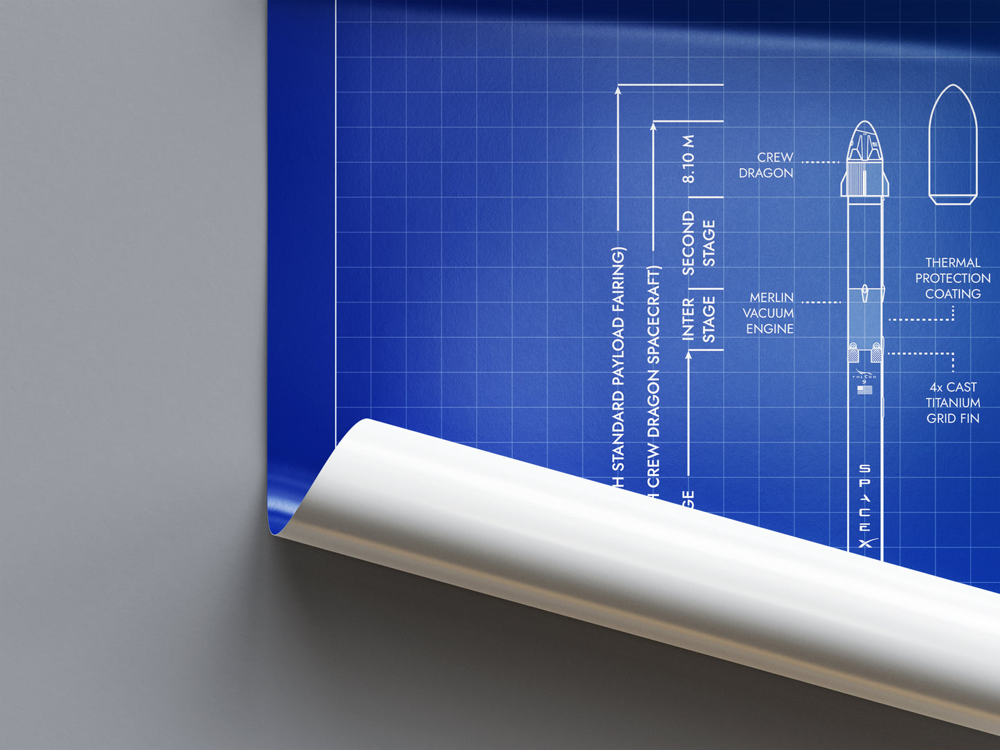 SpaceX Rockets Poster