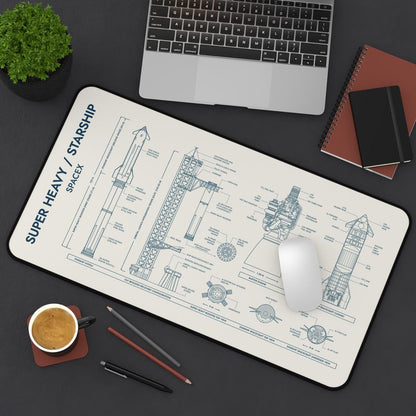 SPACEX Super Heavy Starship Desk Mat
