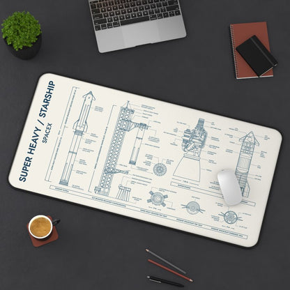 SPACEX Super Heavy Starship Desk Mat