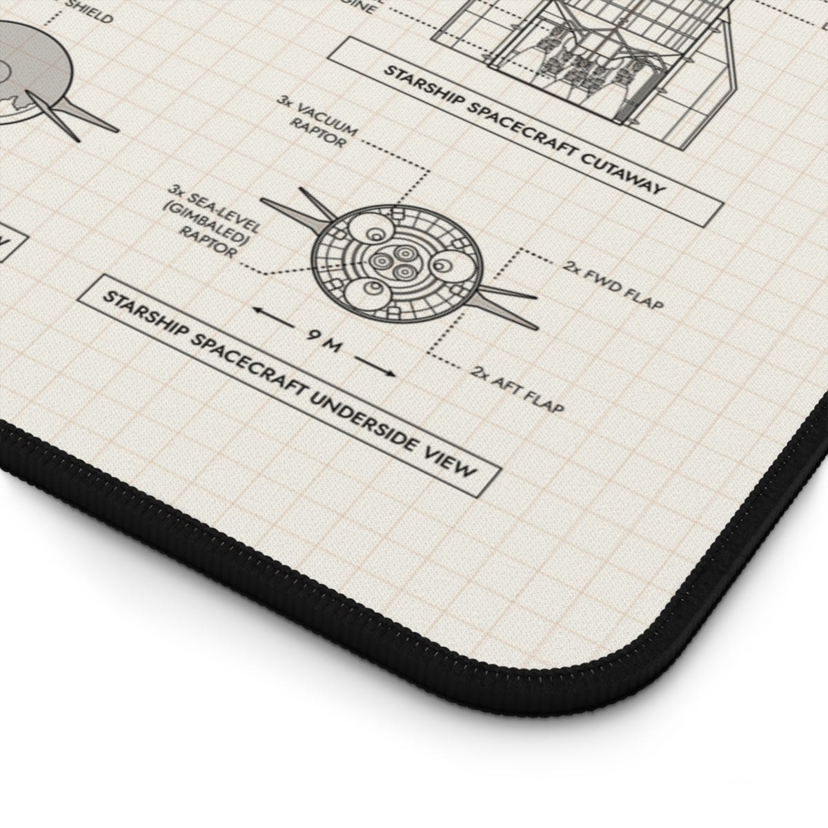 SPACEX Super Heavy Starship Desk Mat