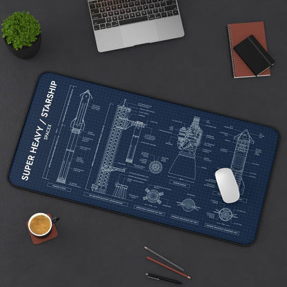 SPACEX Super Heavy Starship Desk Mat