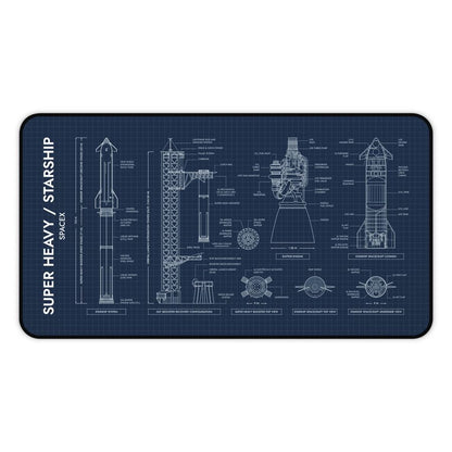SPACEX Super Heavy Starship Desk Mat