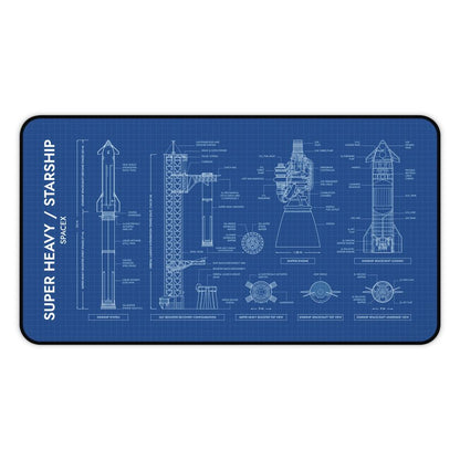 SPACEX Super Heavy Starship Desk Mat