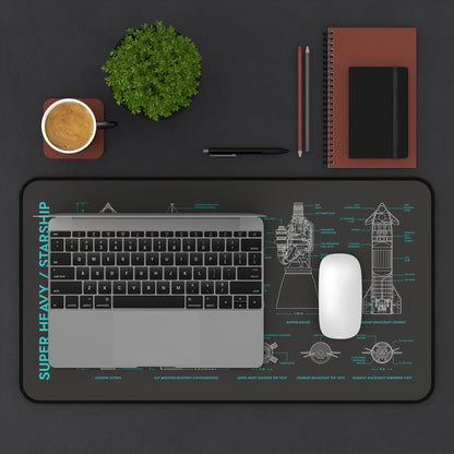 SPACEX Super Heavy Starship Desk Mat