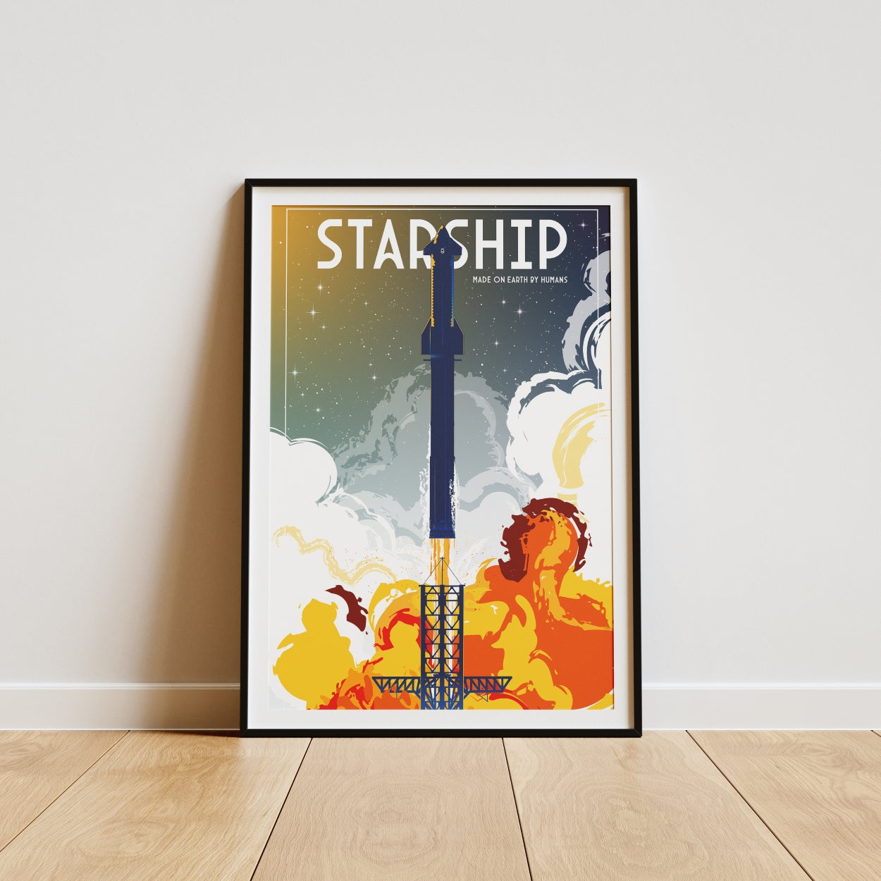 Starship. Made on Earth by Humans (Pop) Poster