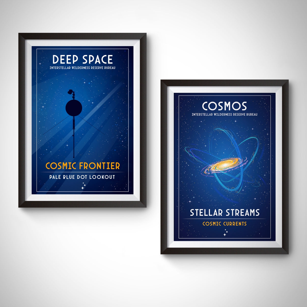 Cosmic Frontier. Pale Blue Dot Lookout (Interstellar Wilderness Reserve Bureau Series) Poster