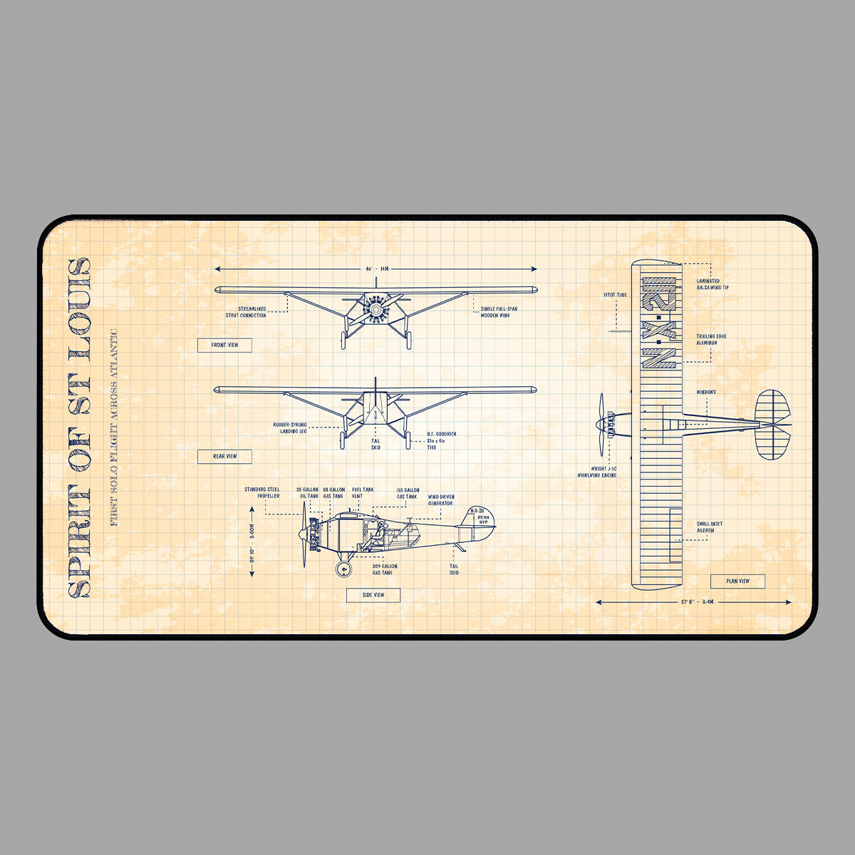Spirit of St. Louis Desk Mat