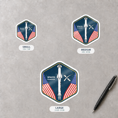 SpaceX Starship Heritage Badge - Sticker
