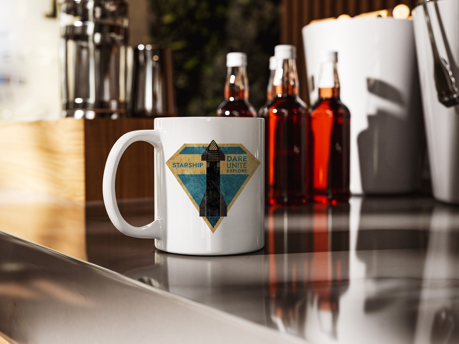 SpaceX-Starship: Dare. Unite. Explore - Mug