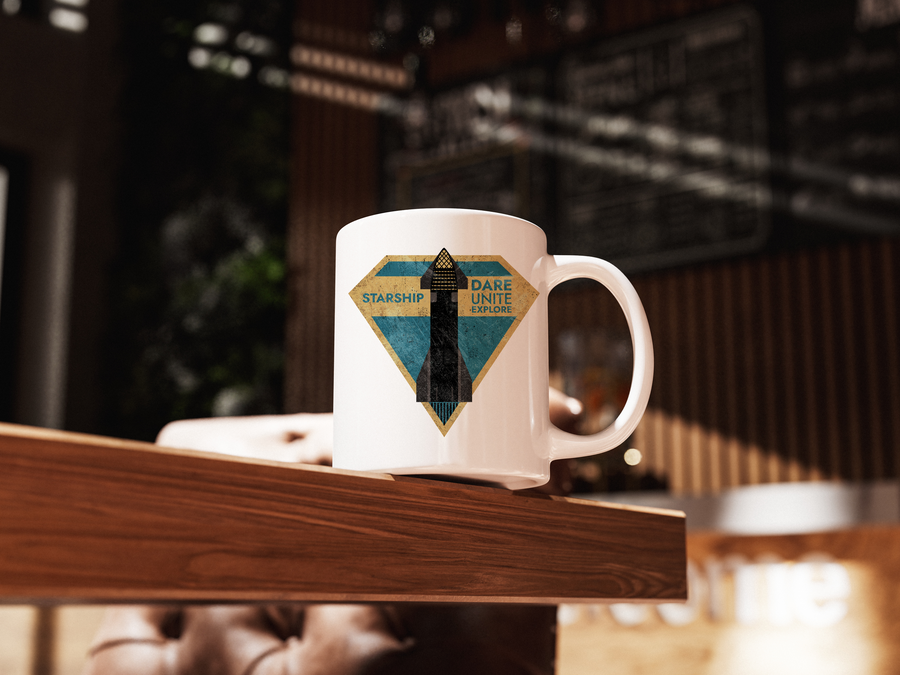 SpaceX-Starship: Dare. Unite. Explore - Mug