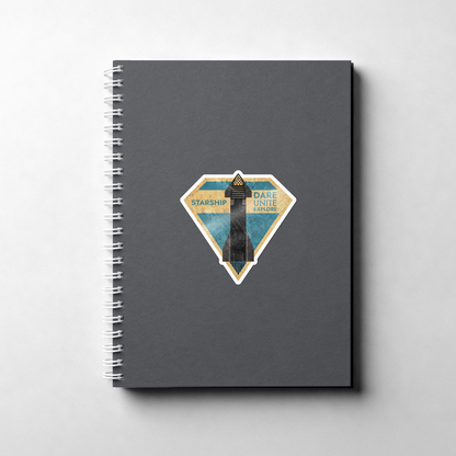 SpaceX-Starship: Dare. Unite. Explore - Sticker