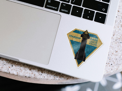 SpaceX-Starship: Dare. Unite. Explore - Sticker