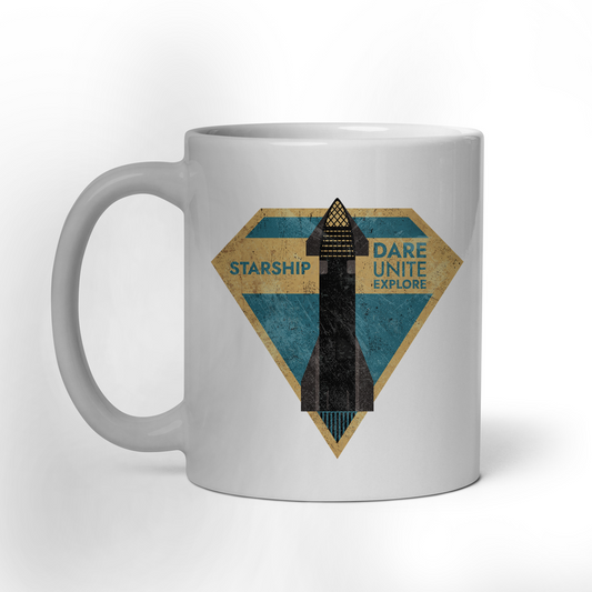 SpaceX-Starship: Dare. Unite. Explore - Mug