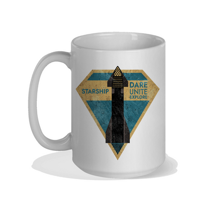 SpaceX-Starship: Dare. Unite. Explore - Mug