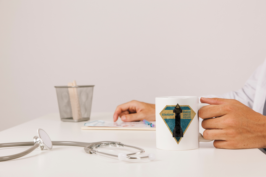 SpaceX-Starship: Dare. Unite. Explore - Mug