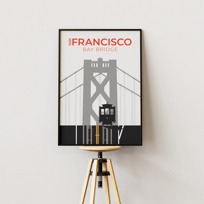 San Francisco Bay Bridge Poster