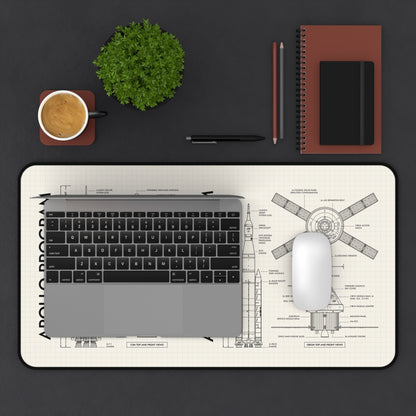 Apollo Program vs Artemis Program Desk Mat