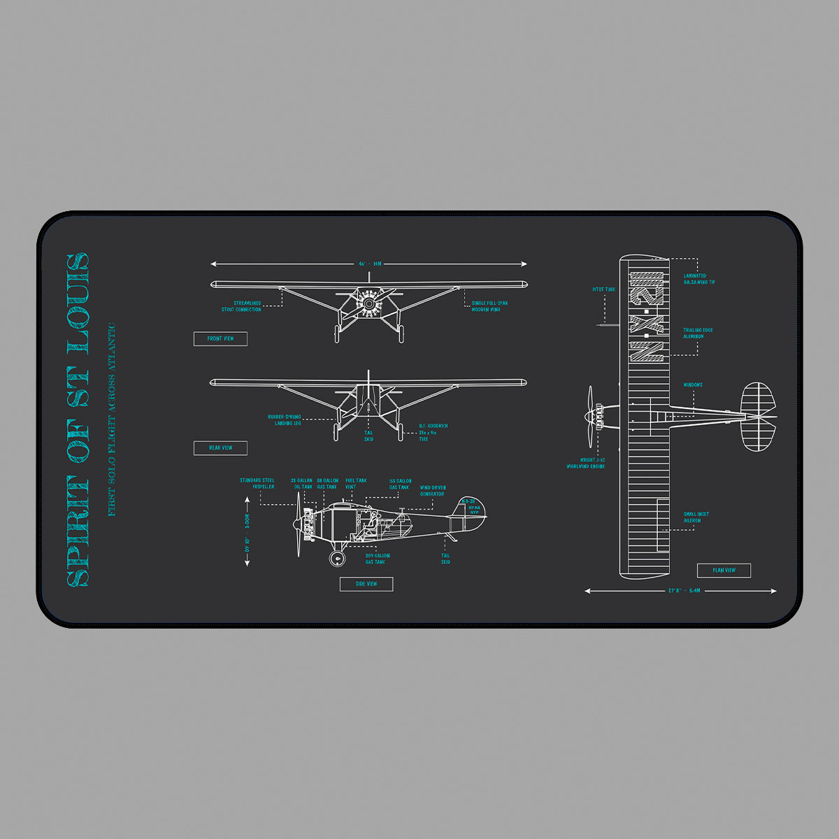 Spirit of St. Louis Desk Mat