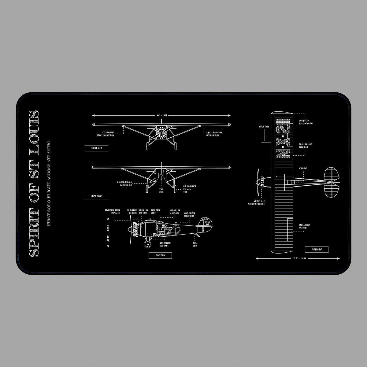Spirit of St. Louis Desk Mat