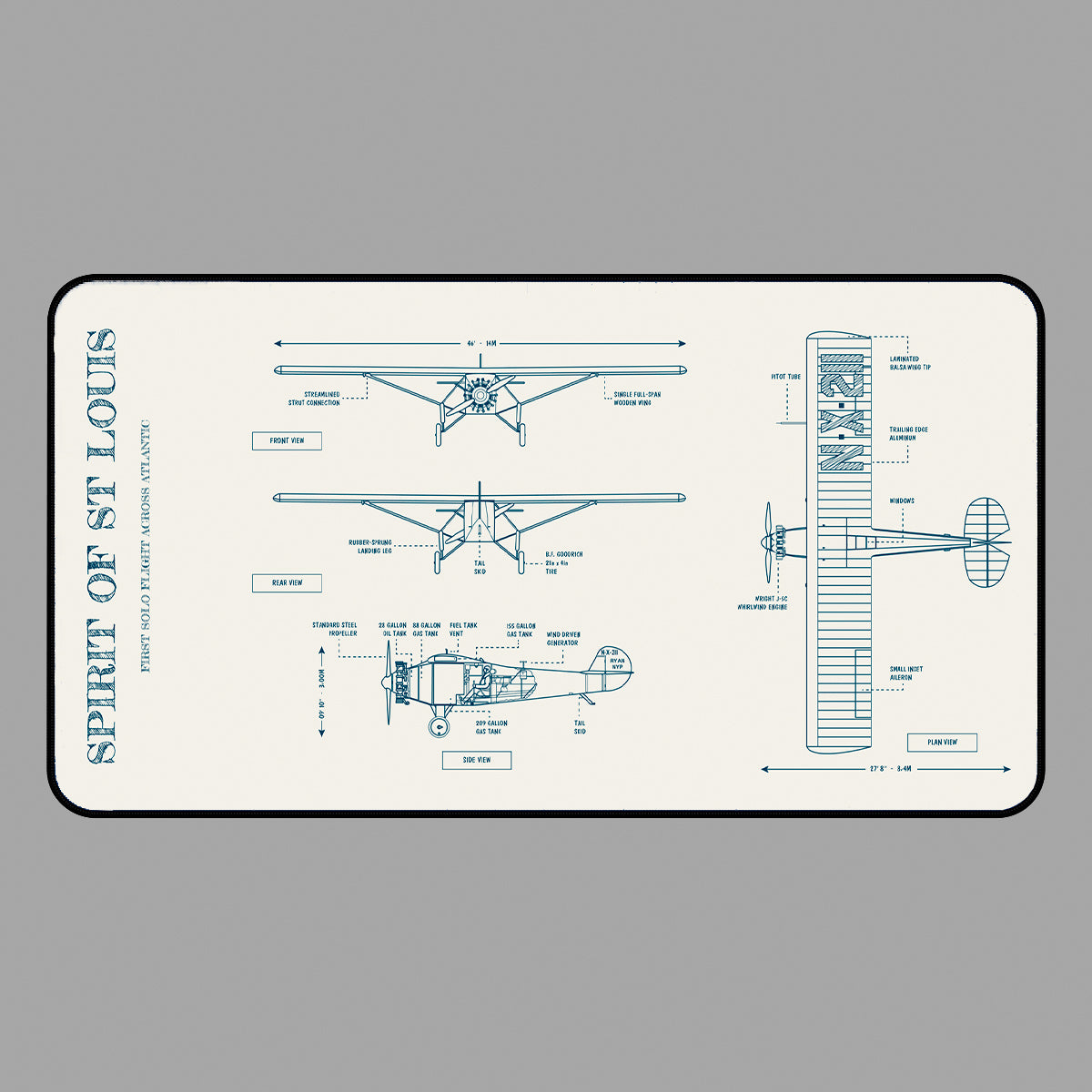 Spirit of St. Louis Desk Mat