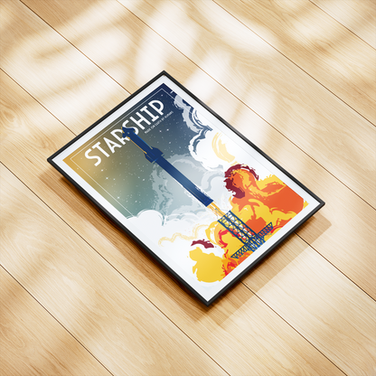 Starship. Made on Earth by Humans (Pop) Poster