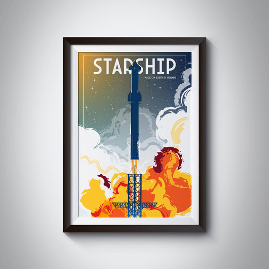 Starship. Made on Earth by Humans (Pop) Poster
