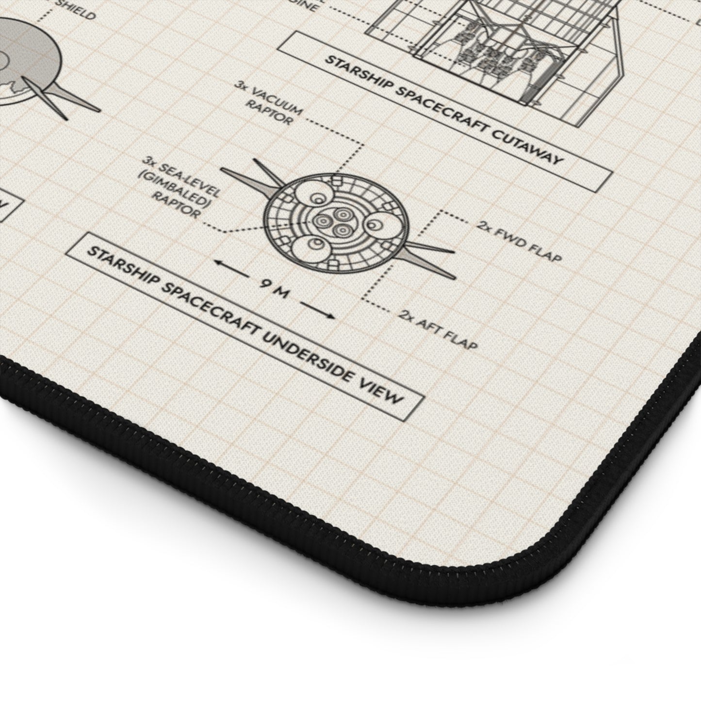 SPACEX Super Heavy Starship Desk Mat