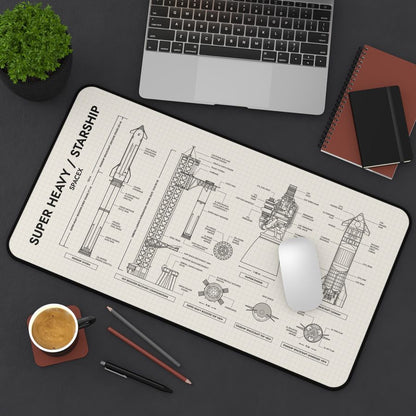 SPACEX Super Heavy Starship Desk Mat