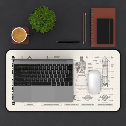 SPACEX Super Heavy Starship Desk Mat