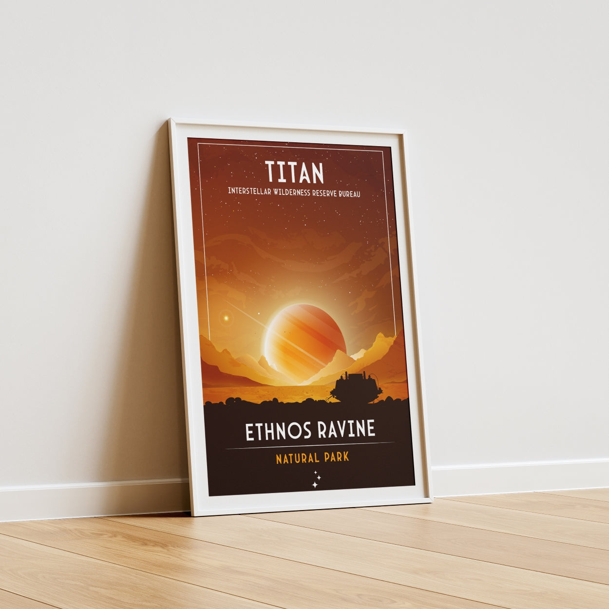 Titan. Ethnos Ravine (Interstellar Wilderness Reserve Bureau Series) Poster
