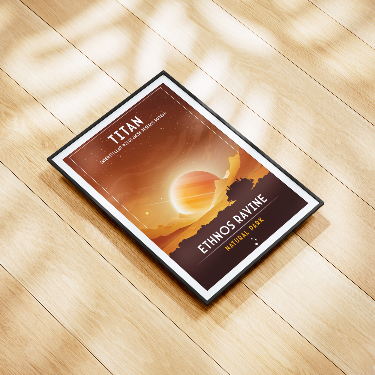 Titan. Ethnos Ravine (Interstellar Wilderness Reserve Bureau Series) Poster