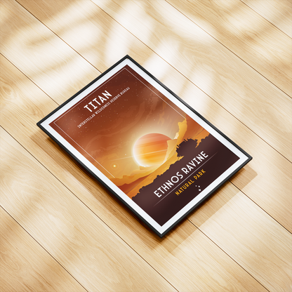 Titan. Ethnos Ravine (Interstellar Wilderness Reserve Bureau Series) Poster