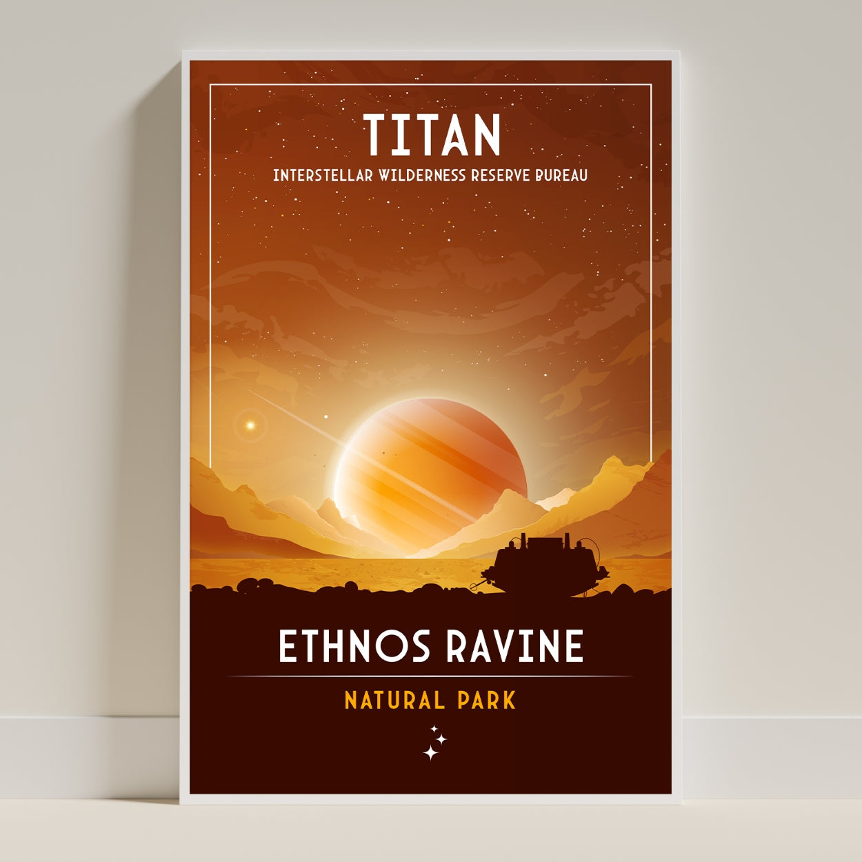 Titan. Ethnos Ravine (Interstellar Wilderness Reserve Bureau Series) Poster