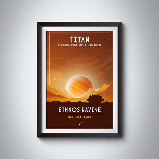 Titan. Ethnos Ravine (Intestellar Wilderness Reserve Bureau Series) Poster