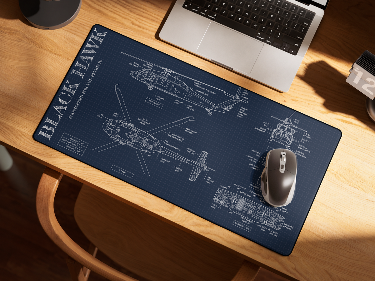 Black Hawk Desk Mat
